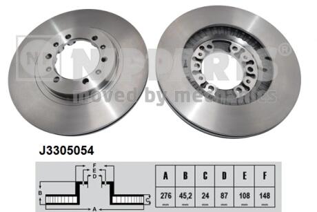 Тормозной диск NIPPARTS J3305054