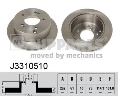 Тормозной диск NIPPARTS J3310510