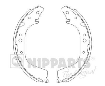 Тормозные колодки к-кт. NIPPARTS J3502005