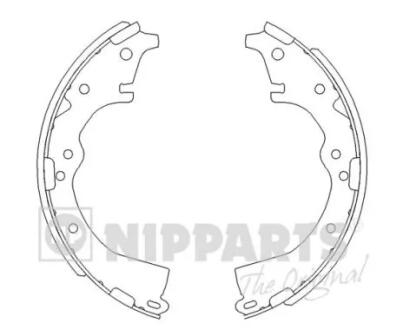 Тормозные колодки к-кт. NIPPARTS J3502022