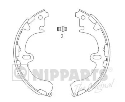Тормозные колодки к-кт. NIPPARTS J3502034