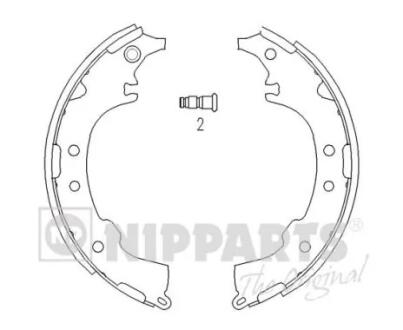 Тормозные колодки к-кт. NIPPARTS J3502068