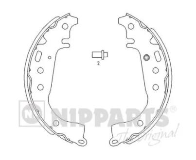 Тормозные колодки к-кт. NIPPARTS J3502071