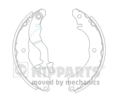 Тормозные колодки к-кт. NIPPARTS J3505038