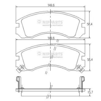 Тормозные колодки дисковые NIPPARTS J3605031
