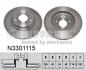 Диск тормозной Nissan TEANA NIPPARTS N3301115 (фото 1)