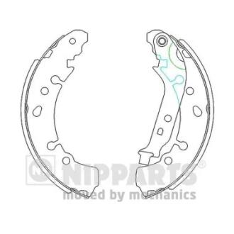 Тормозные колодки к-кт. NIPPARTS N3502091