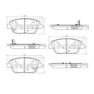 Тормозные колодки к-кт. NIPPARTS N3600334
