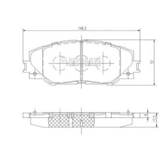 Тормозные колодки дисковые NIPPARTS N3602138