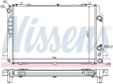 Радіатор NISSENS 60467A
