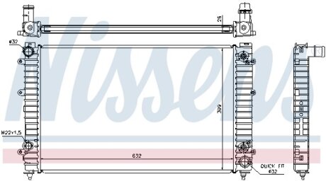 Радиатор охлаждения NISSENS 60493A