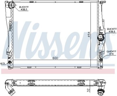 Радіатор охолодження NISSENS 60786A