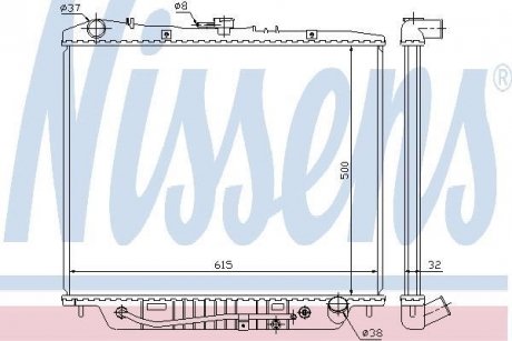 Радiатор NISSENS 60852