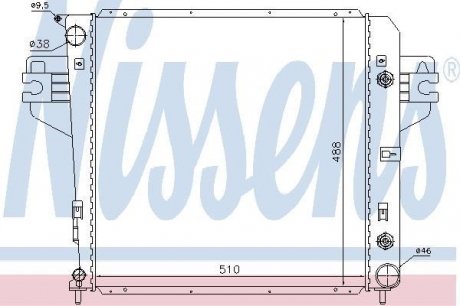 Радиатор охлаждения NISSENS 61017