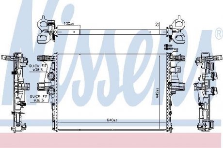 Радиатор охлаждения NISSENS 61988