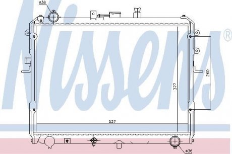 Радиатор охлаждения NISSENS 62381
