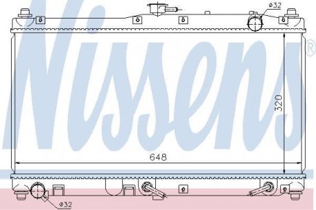 Радиатор охлаждения NISSENS 62467