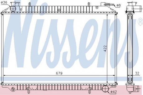 Радіатор охолодження NISSENS 62976A