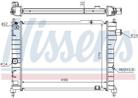 Радиатор NISSENS 63062A