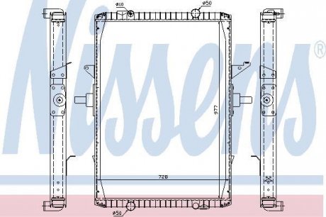 Радіатор системи охолодження NISSENS 63775A (фото 1)