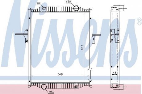 Радиатор системы охлаждения NISSENS 63781A