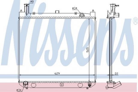 Радиатор охлаждения NISSENS 64858A