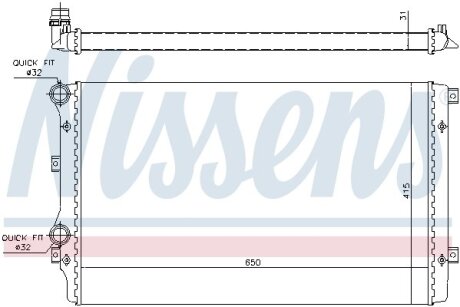 Радіатор охолодження NISSENS 65280A