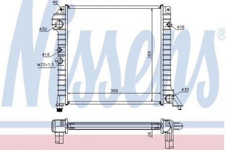 Радиатор охлаждения NISSENS 65518