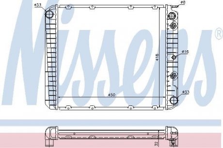 Радіатор NISSENS 65520A