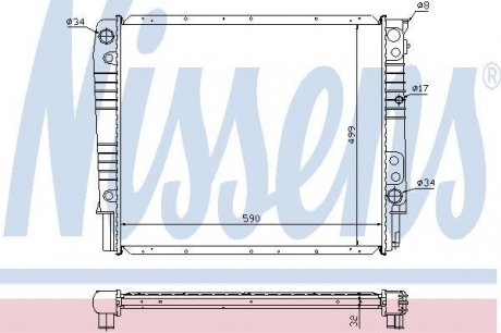 Радіатор охолодження NISSENS 65531A