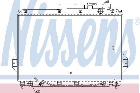 Радіатор охолодження NISSENS 67527