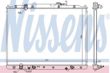 Радіатор охолоджування NISSENS 68151