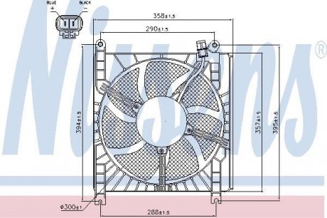 Вентилятор радиатора NISSENS 85415 (фото 1)