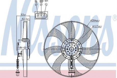 Вентилятор радіатора NISSENS 85549 (фото 1)