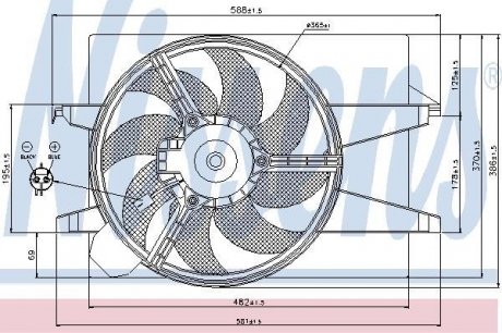 Вентилятор радиатора NISSENS 85583