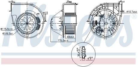 Вентилятор салону NISSENS 87416