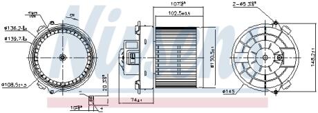Вентилятор салону NISSENS 87654