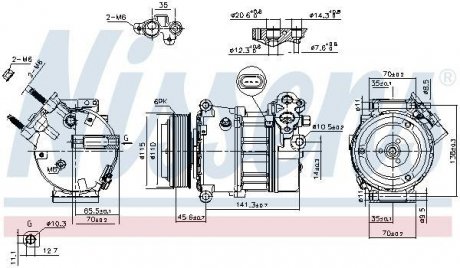 Компрессор кондиціонера First Fit NISSENS 890617