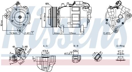 Компресор кондиціонера NISSENS 891148