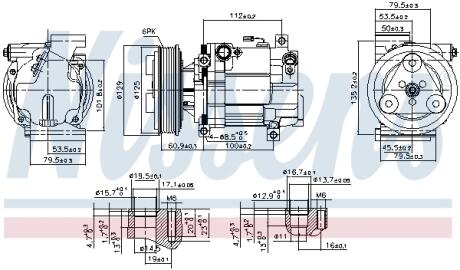 Компресор кондицiонера NISSENS 89549