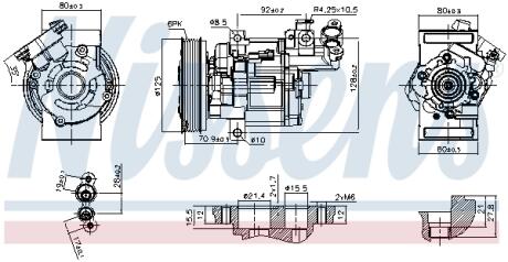 Компресор кондиціонера First Fit NISSENS 89579