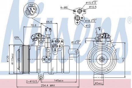 Компрессор кондиціонера First Fit NISSENS 89607 (фото 1)