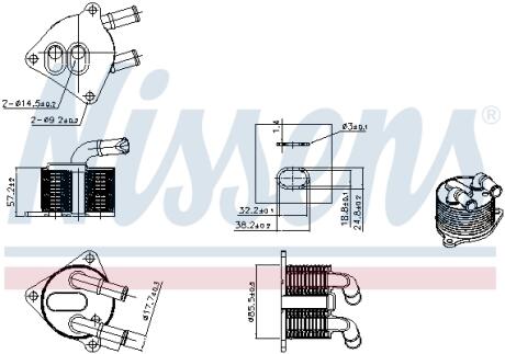 Радіатор оливний NISSENS 91510