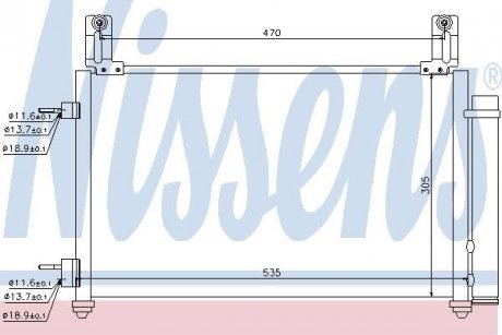 Радіатор кондиціонера First Fit NISSENS 940009