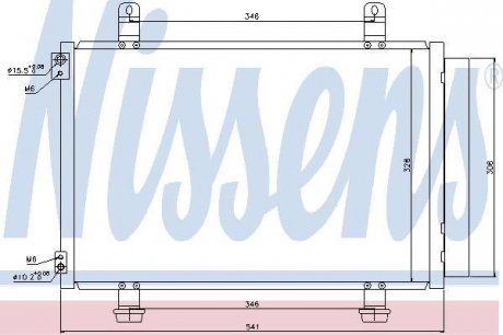 Конденсер кондиционера NISSENS 940079