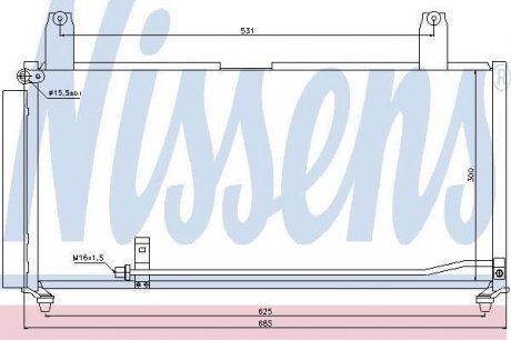 Конденсер кондиціонера NISSENS 940080