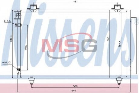 Конденсер кондиціонера NISSENS 940081