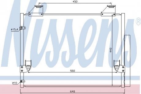 Радиатор кондиціонера First Fit NISSENS 940083