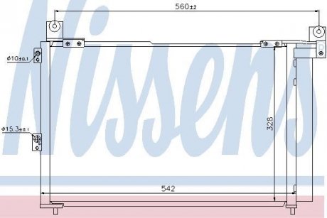 Радiатор кондицiонера NISSENS 940143