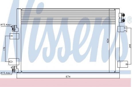 Радиатор кондиционера NISSENS 940151 (фото 1)